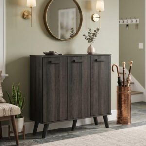 SS9920WG 3 Door Shoe Cabinet