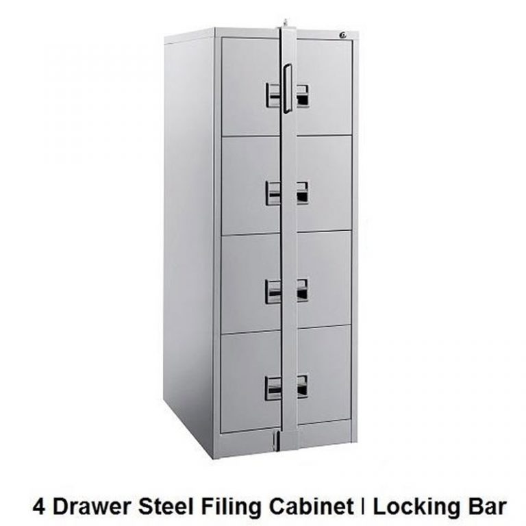 4 Drawer Metal Filing (Lock Bar) LCF Furniture Store