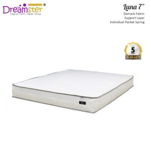 7" Luna Mattress <br>(Individual Pocket Spring) <br>Available in 4 Size