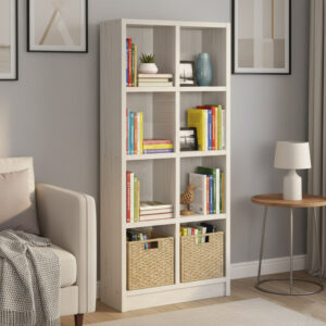 SS0830 Open Book Shelf (White wash)