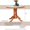 Round Dining Table (Natural Marble-Cherry)