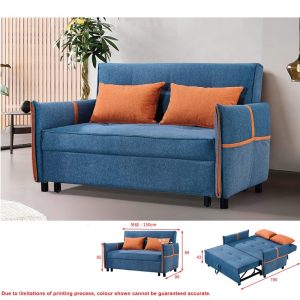SH559SB Sofa Bed<br> (Blue Fabric)