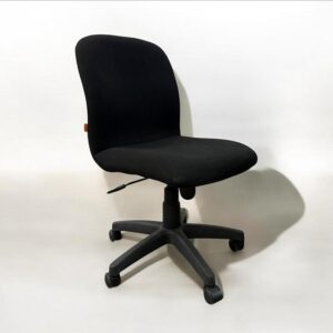 Pelly Low Back Chair (Black Fabric)